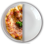 Half Fried Pizza In Batter 